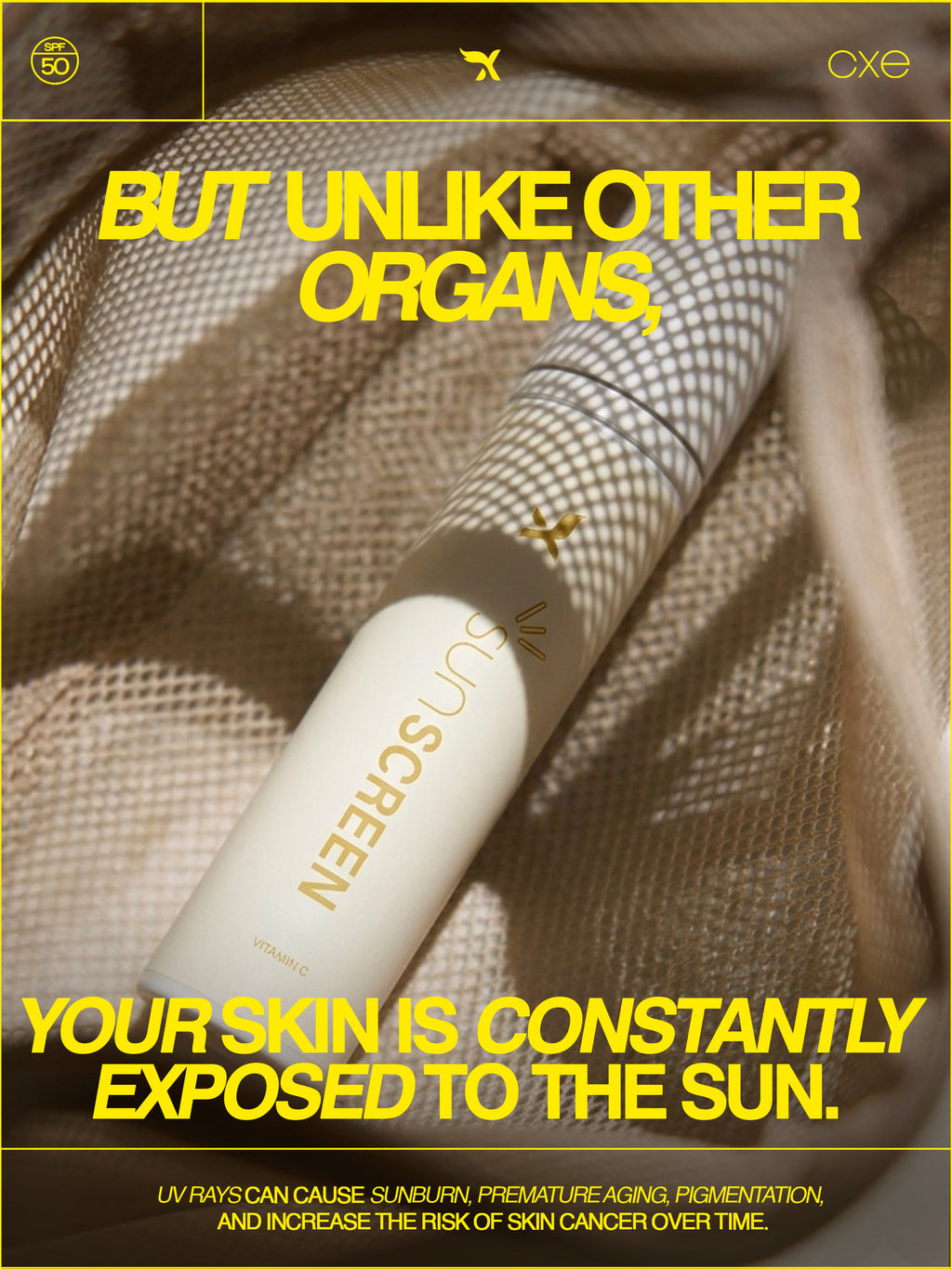 Xemirates Vitamin C Sunscreen SPF 50 PA++++ | Lightweight & No White Cast
