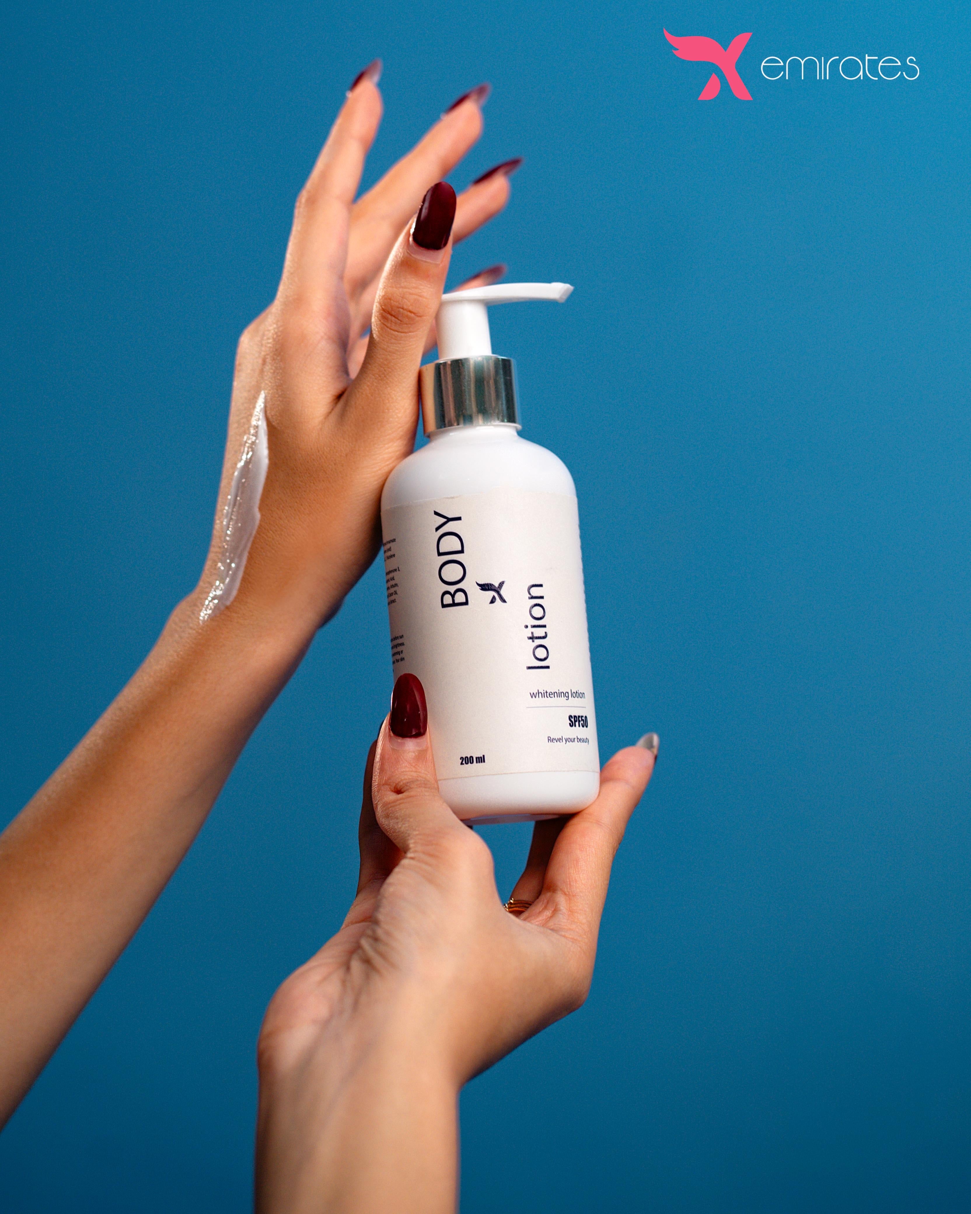 CreamxEmirates Body Lotion SPF 50 – Daily Protection & Skin Brightening