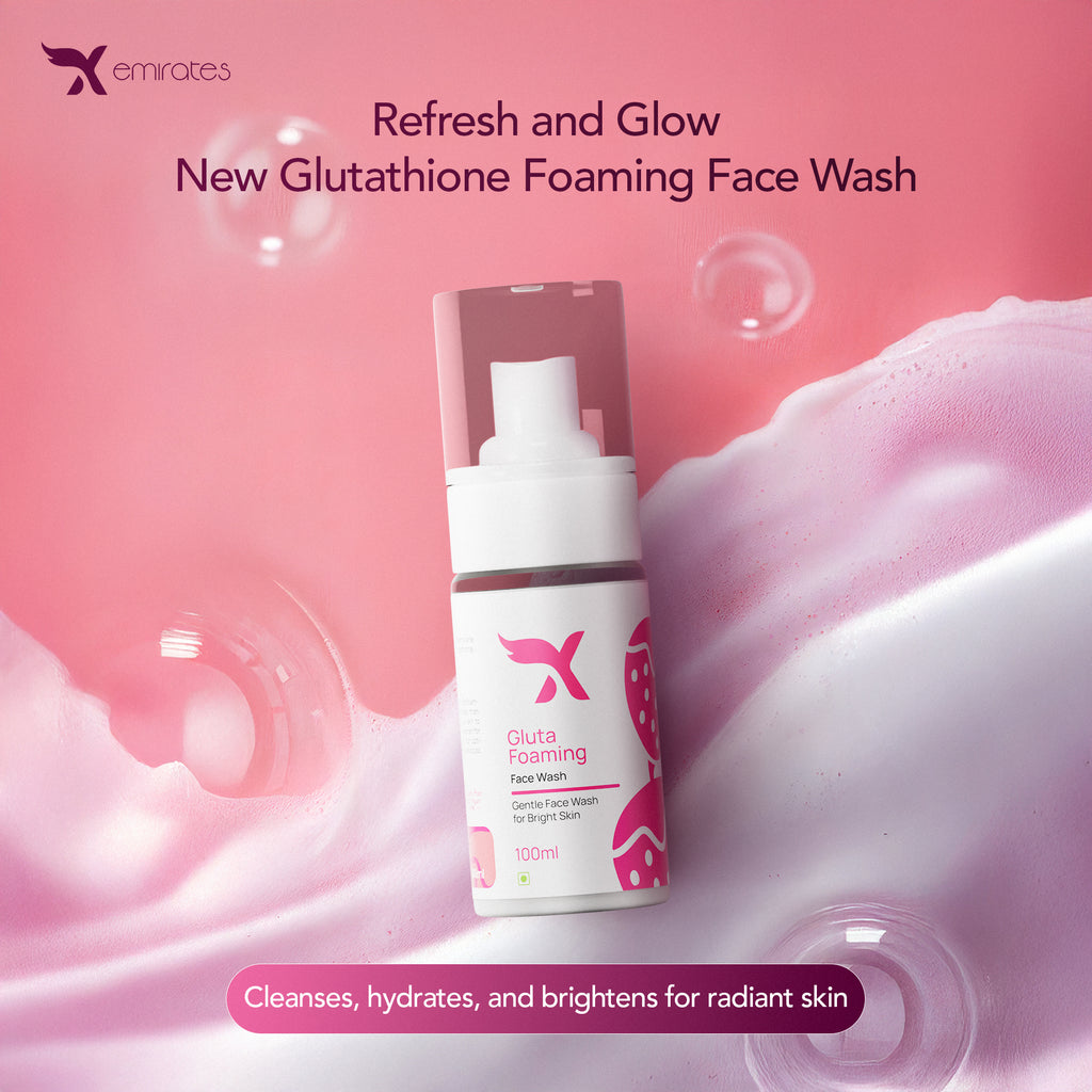 Xemirates Gluta Foaming Face Wash – Brightening & Hydrating Cleanser | 100ml