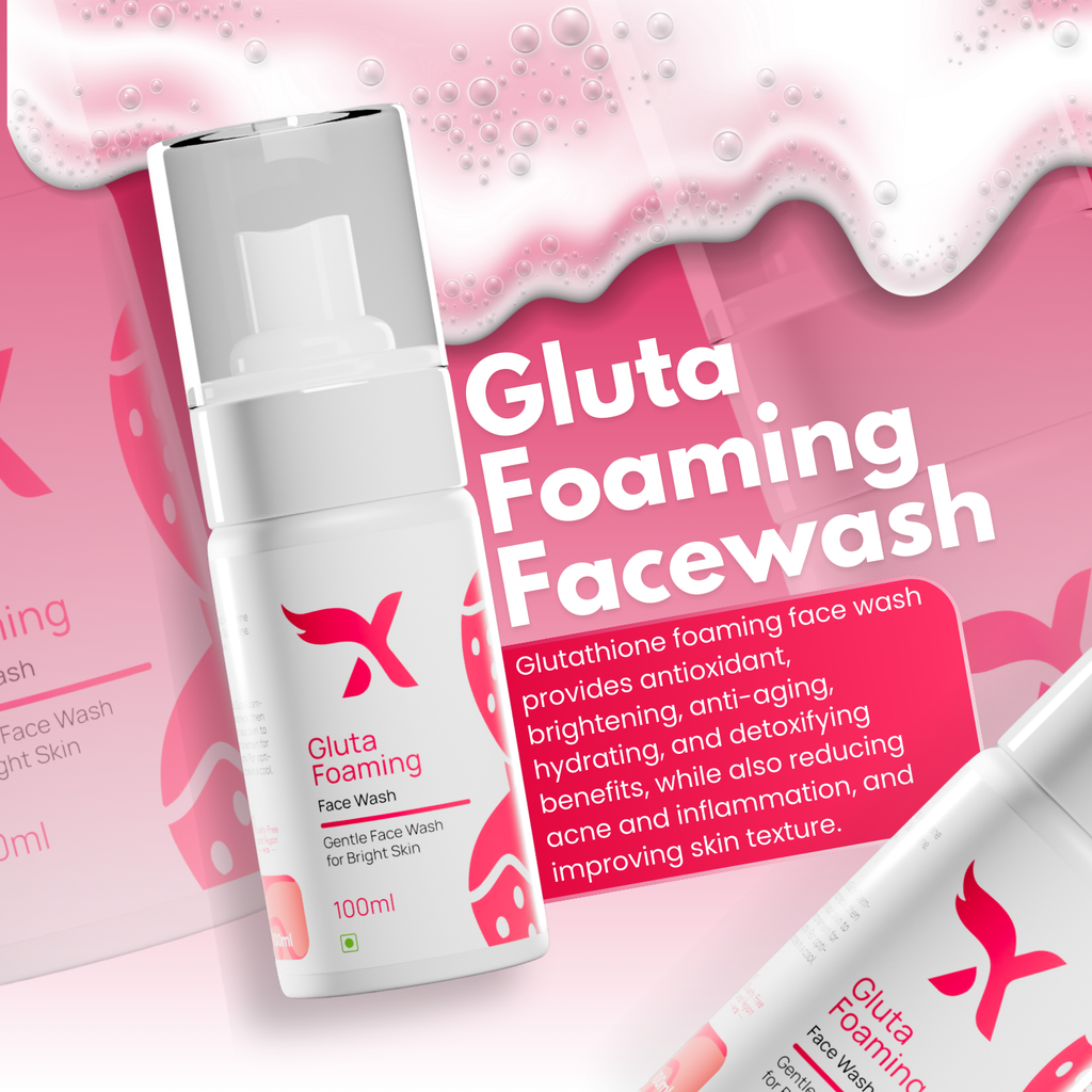 Xemirates Gluta Foaming Face Wash – Brightening & Hydrating Cleanser | 100ml